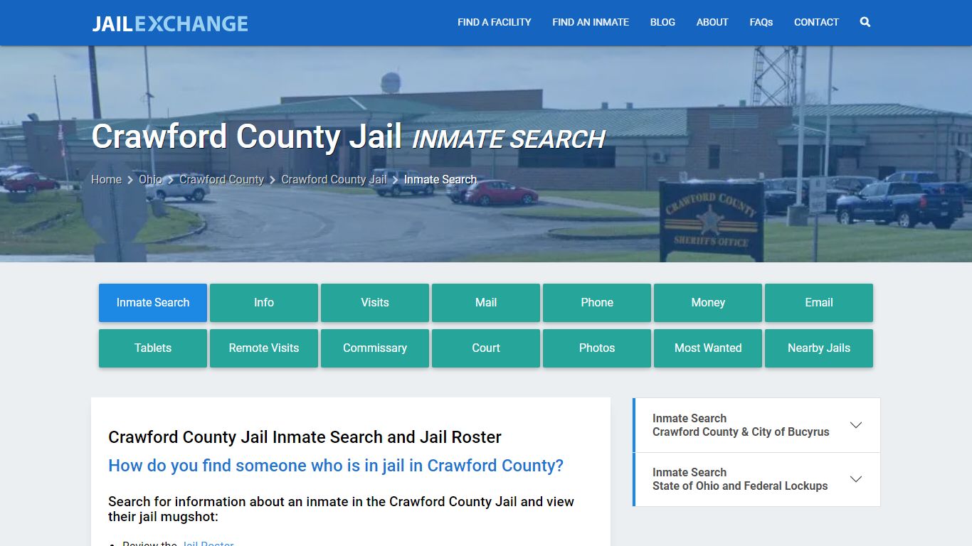 Inmate Search: Roster & Mugshots - Crawford County Jail, OH