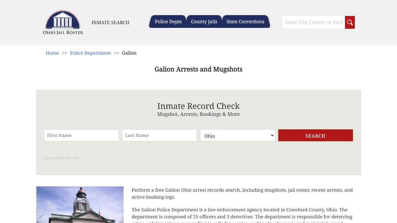 Galion Arrests and Mugshots | Jail Roster Search